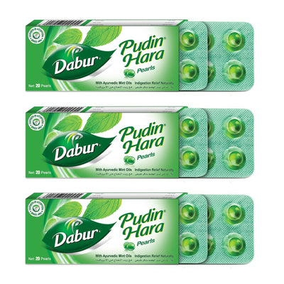 Dabur Pudin Hara Pearls for Gut Health - Peppermint & Spearmint Oils, 20 Pack - Image 7