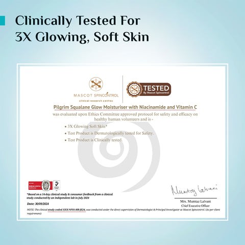 Pilgrim Squalane Glow Moisturizer- 50g