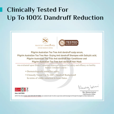 شامبو بيلغريم الأسترالي بزيت شجرة الشاي، غير مجفف ومضاد للقشرة - 200 مل 