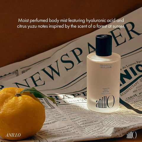 Amber528 Body Skin Care Mist, Vegan Mist with Yuzu Extract, Hinoki Cypress Oil & Hyaluronic Acid Complex for Dry Skin, Warm Amber Scent, Silicone & Paraben Free (100ml / 3.38 fl. Oz) - Image 7