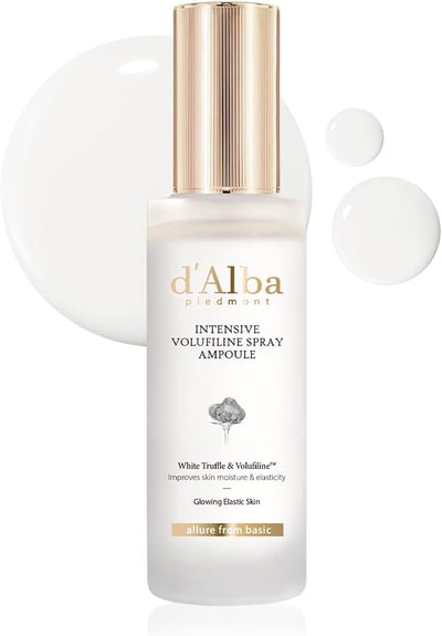 d’Alba Intensive Volufiline Spray Ampoule Skin-Firming & Plumping Anti-Aging Mist‐Ampoule with White Truffle, Collagen & Hyaluronic 8-Complex for Lifted Skin, Vegan Certified 50ml