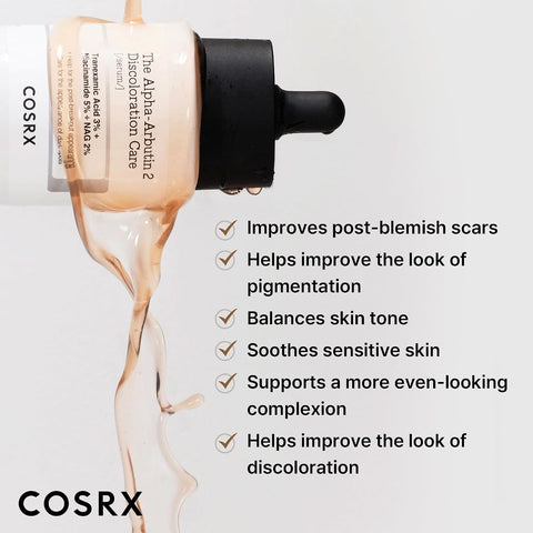 COSRX 2% Alpha Arbutin Discoloration Care Face Serum with Niacinamide, Glutathione & Tranexamic Acid, 1.7 fl oz – Serum for Face, Korean Skin Care - Image 3