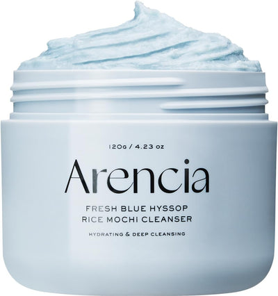 Arencia Hyssop Brightening & Deep-Cleansing Face Scrub & Exfoliator - All Skin Types, For Sebaceous Filaments & Blackheads (120g)