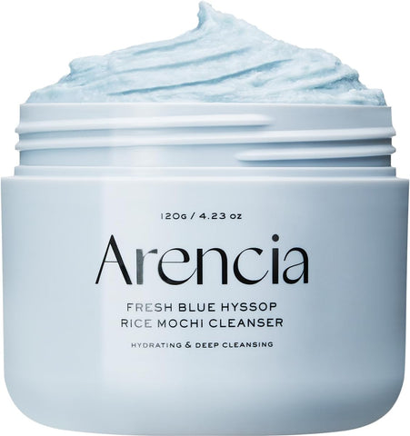 Arencia Hyssop Brightening & Deep-Cleansing Face Scrub & Exfoliator - All Skin Types, For Sebaceous Filaments & Blackheads (120g)