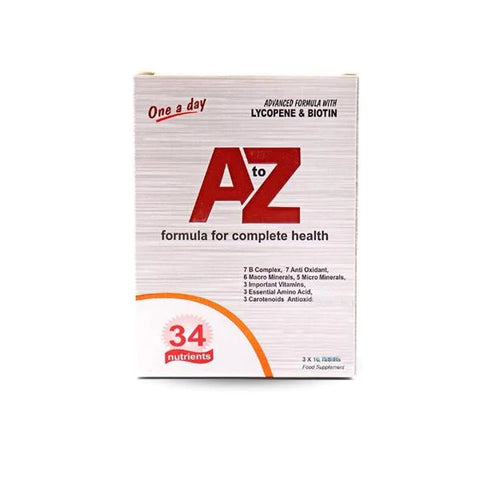 A to Z Multivitamins, 34 nutrients, 30 Tablets