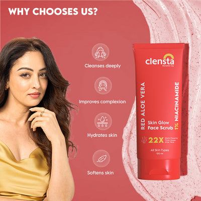 Clensta Skin Glow Face Scrub - Exfoliating Masks, 100g - Image 2