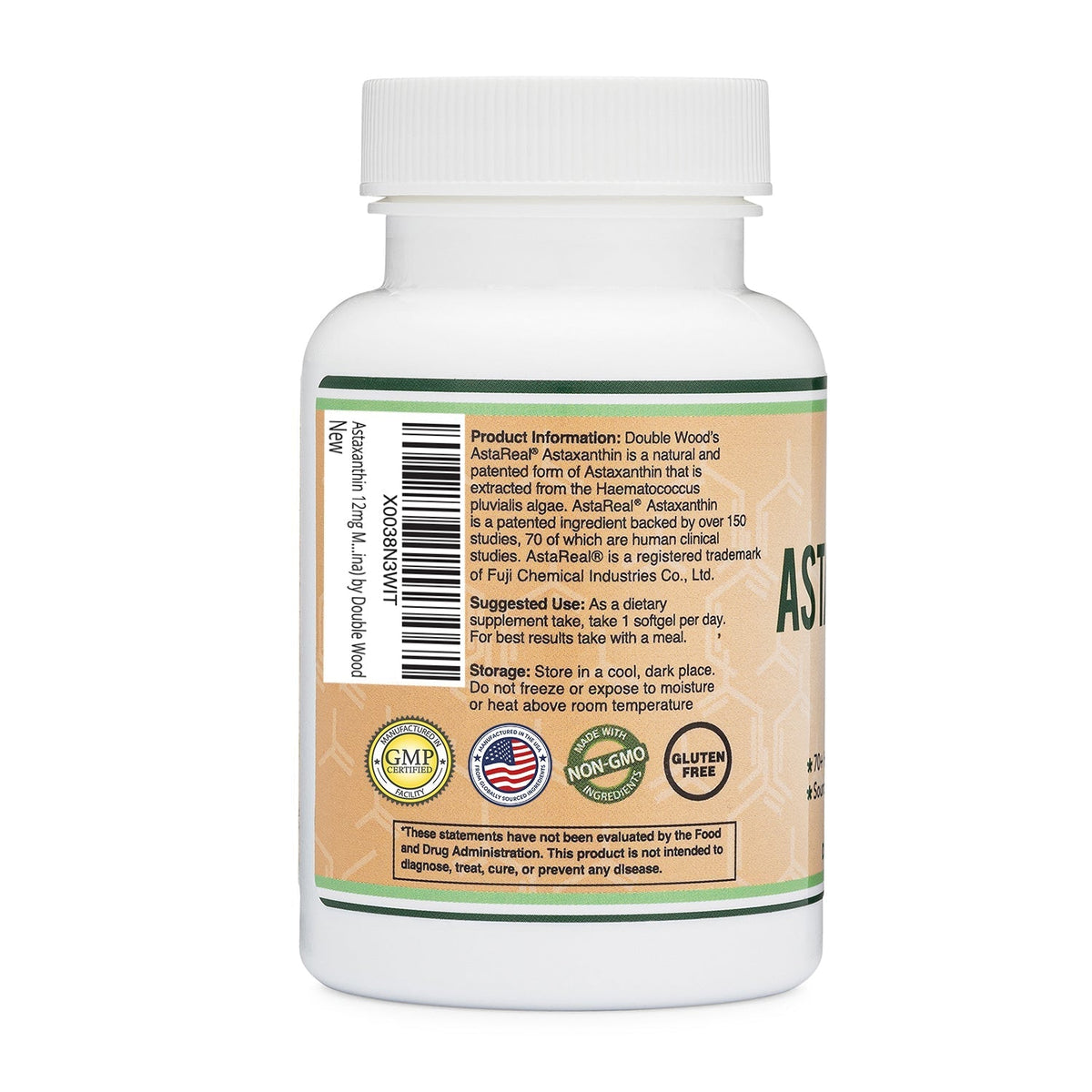 DoubleWood Astaxanthin 12mg Vitamins & Minerals - 60 Softgels - Image 4