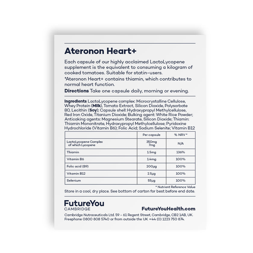 FutureYou Ateronon Heart with LactoLycopene Complex - 28 Day Supply - Image 3
