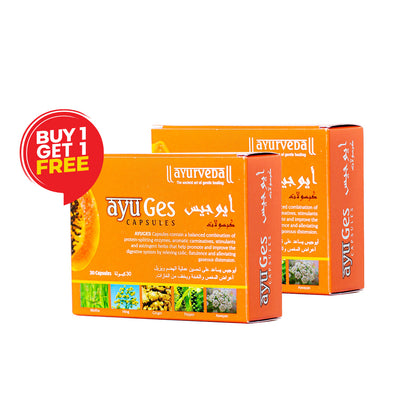 Ayuges 30's Capsules Digestive Health Buy One Get One