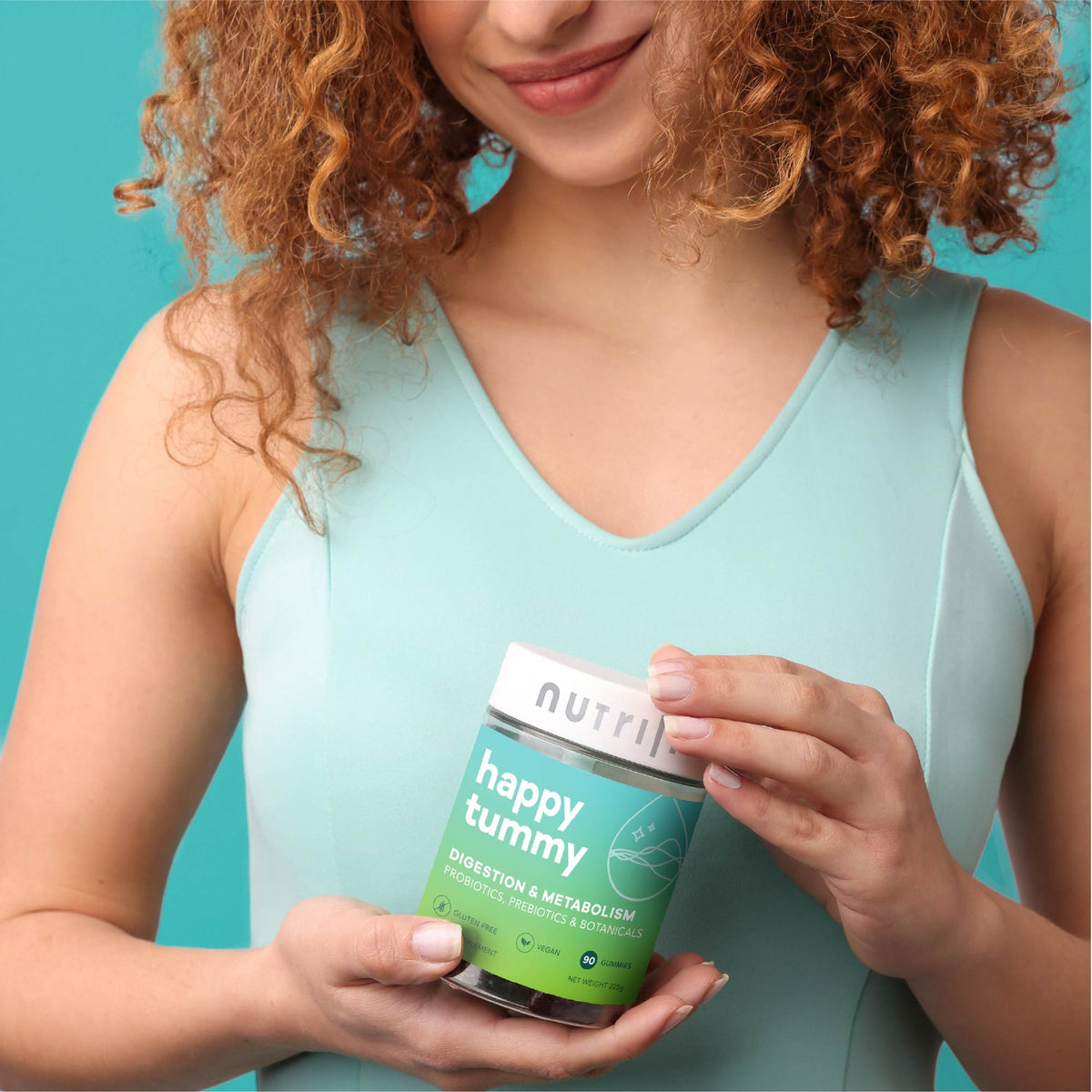 Nutrilli Happy Tummy Vitamin Gummies - 60 Vegan Gummies for Gut Health & Probiotics - Image 3