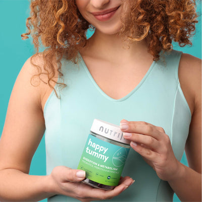 Nutrilli Happy Tummy Vitamin Gummies - 60 Vegan Gummies for Gut Health & Probiotics - Image 3