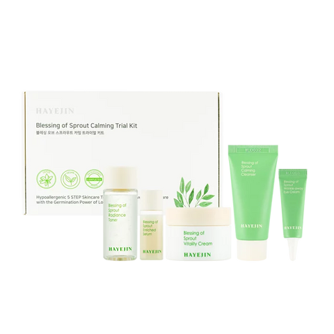 Hayejin Blessing of Sprout Calming Trial Kit 5 steps