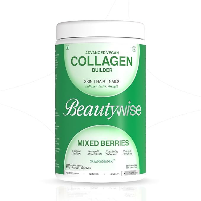 Beautywise Vegan Plant Based Collagen Builder & Mood Enhancer - 45 Active Ingredients - 250g