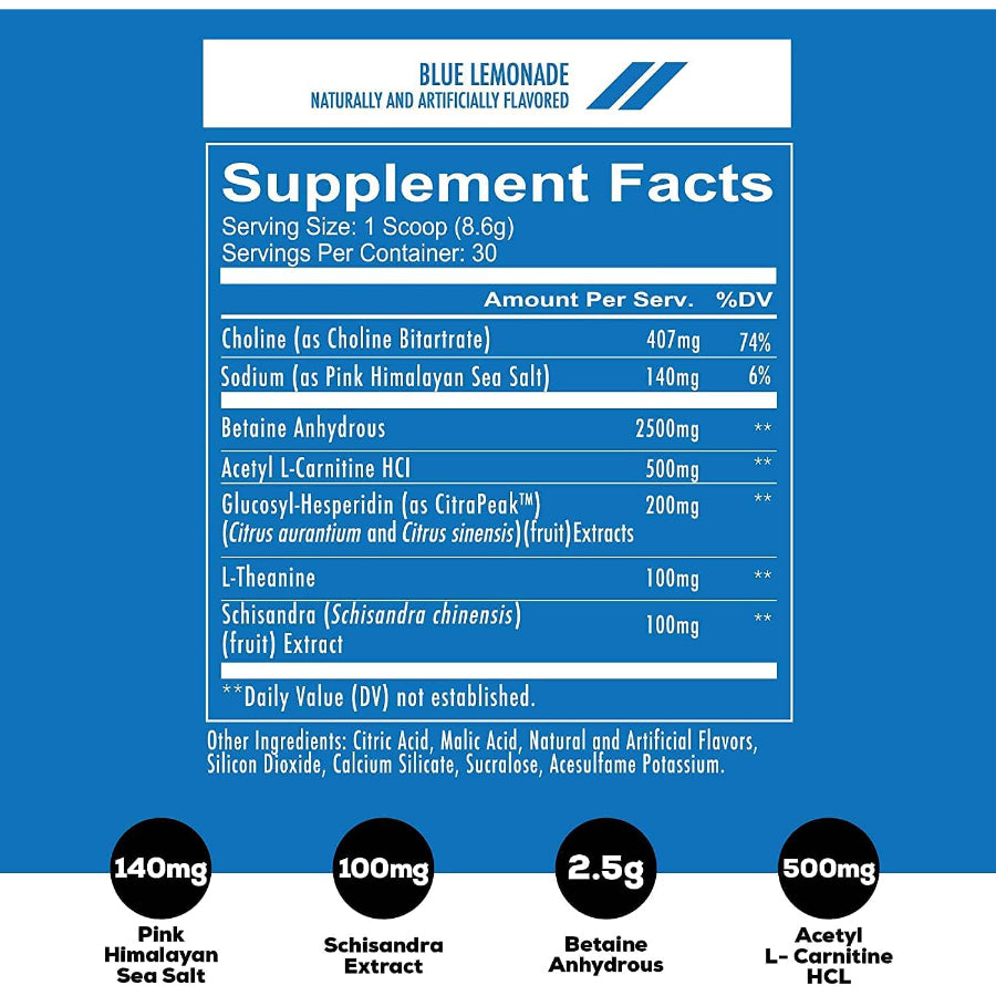 Redcon1 Big Noise Pump Formula, Non-Stimulant Pre-Workout Powder - Blue Lemonade - Image 2