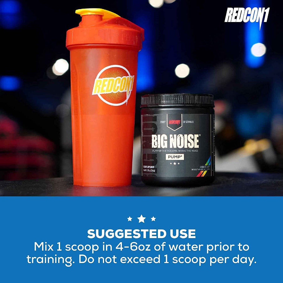 Redcon1 Big Noise Pump Formula, Non-Stimulant Pre-Workout Powder - Blue Lemonade - Image 4