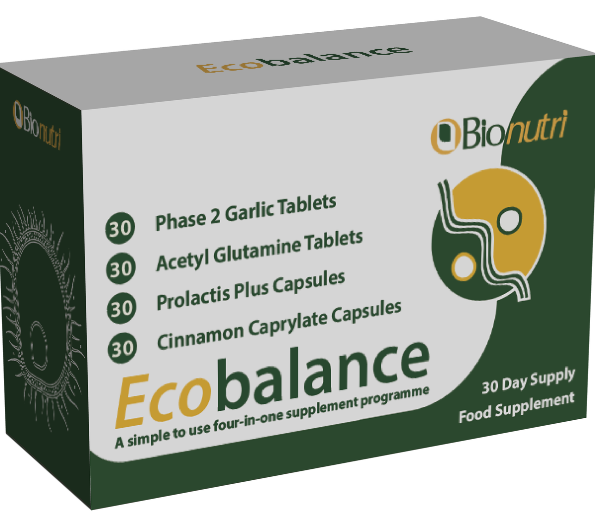 BioNutri Ecobalance Gut Health & Probiotics - 60 Capsules