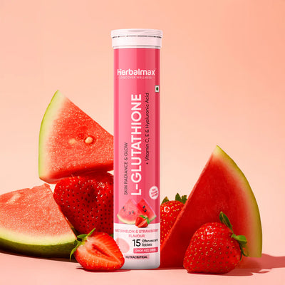 Herbal Max L-Glutathione 15 Tablets Watermelon & Strawberry Flavour