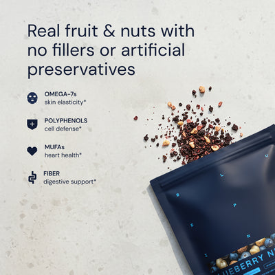 Blueprint Blueberry Nut Mix - Heart & Antioxidant Support, 30 Servings