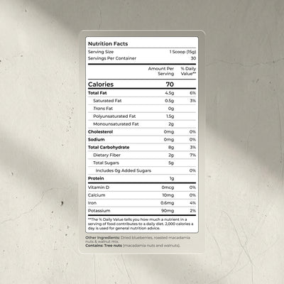 Blueprint Blueberry Nut Mix - Heart & Antioxidant Support, 30 Servings
