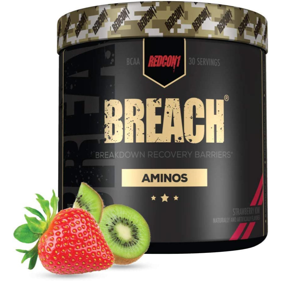 Redcon1 Breach BCAA - Strawberry Kiwi - 30 Servings - Sports Nutrition
