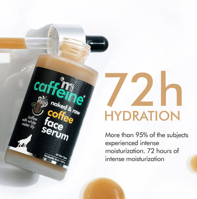 mCaffeine Naked & Raw Coffee Face Serum with White Water Lily, 40ml - Image 2