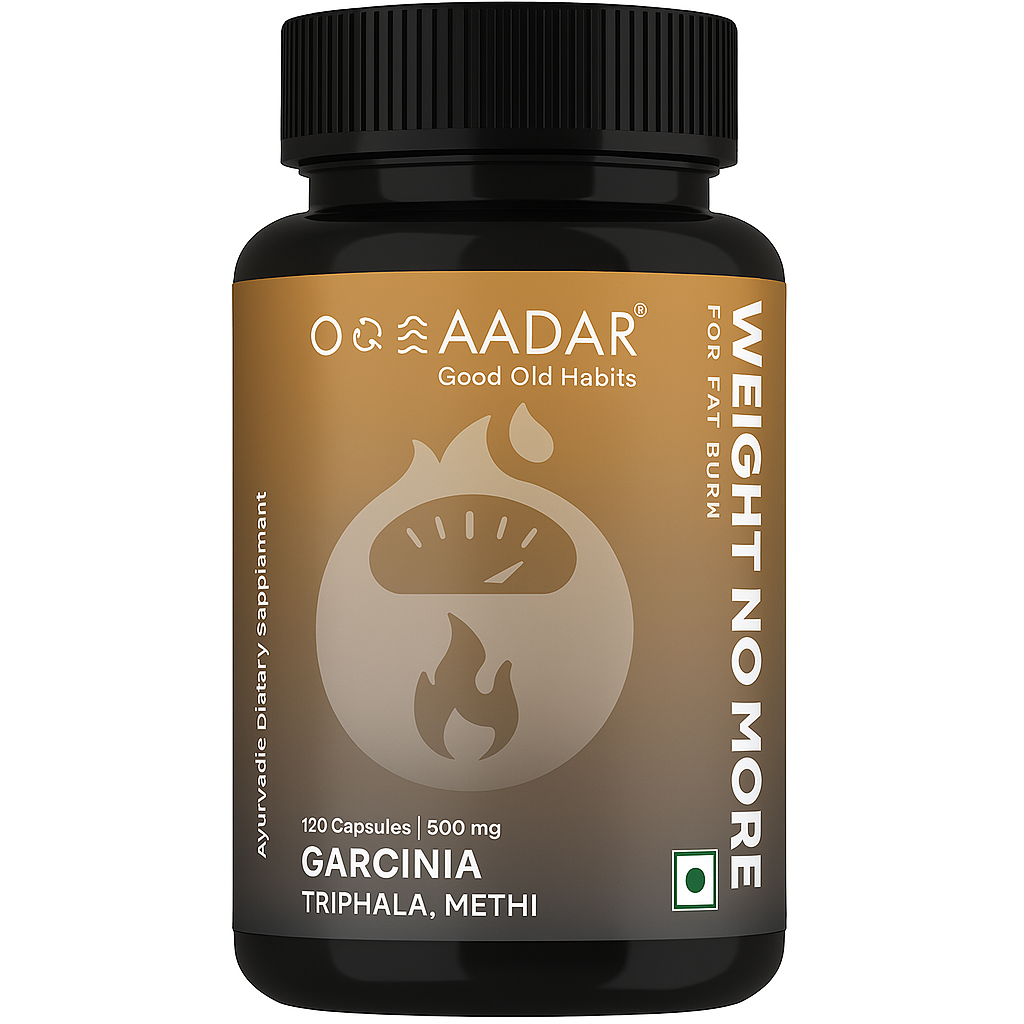 Aadar Weight No More | Natural Weight Loss Supplement Green Tea 120 Capsules