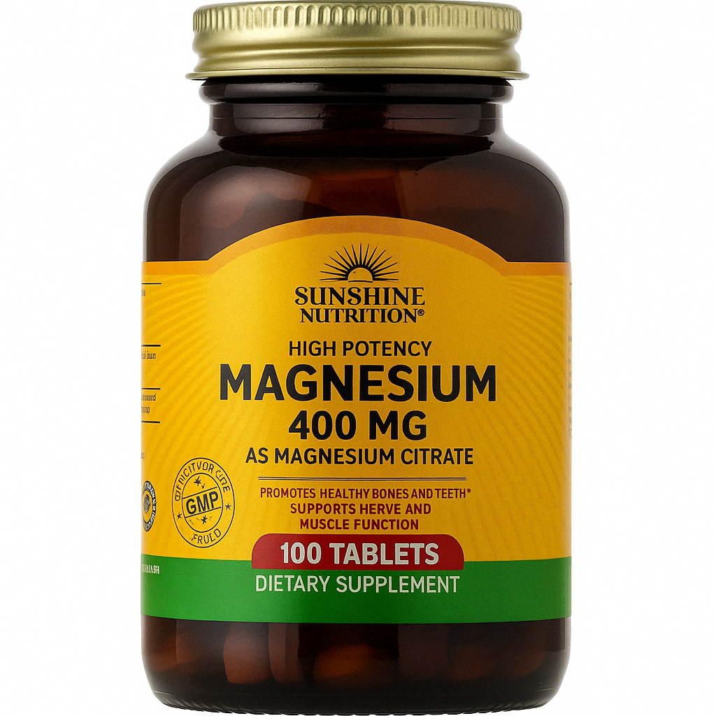 Sunshine N Magnesium Citrate Tabs 100's