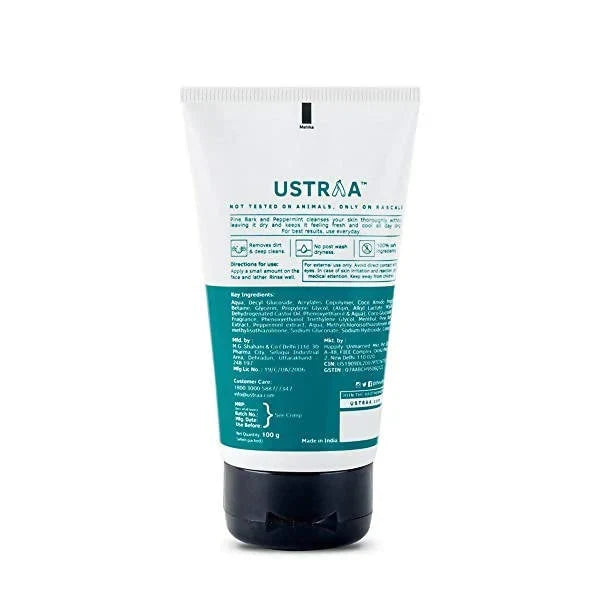 Ustra Face Wash Mint Cool with Badass Cleansing - 100g - Image 3