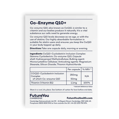 Futureyou Co-Enzyme Q10+ Vitamins & Minerals Capsules - Enhanced Formula - 60 Capsules - Image 2