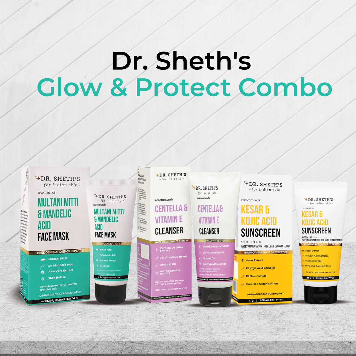 Dr. Sheth's Glow & Protect Combo