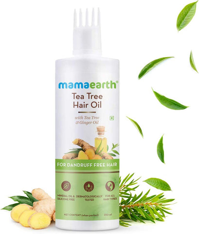 Mamaearth Tea Tree Hair Oil for Dandruff-Free Hair 250ml