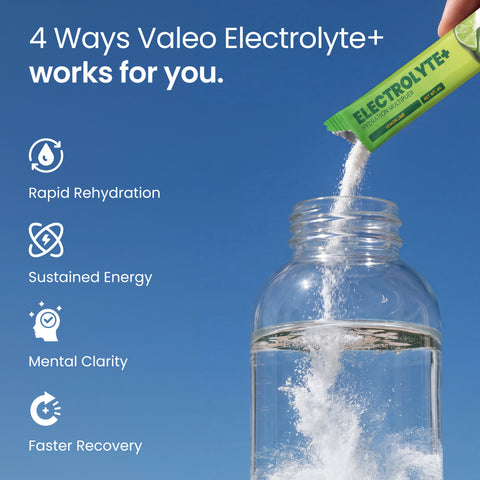 Valeo Hydration Electrolyte+ Lemon and Lime Stick Pack 20