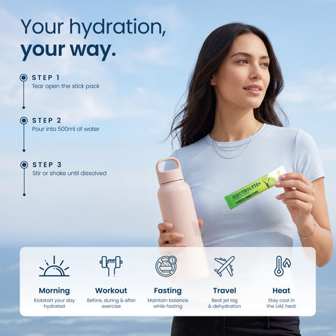 Valeo Hydration Electrolyte+ Lemon and Lime Stick Pack 20