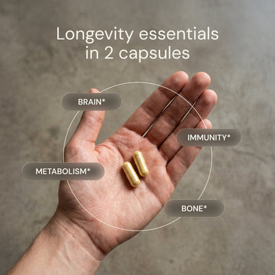 Blueprint Essential Capsules with 23 Longevity Actives - 30 Servings