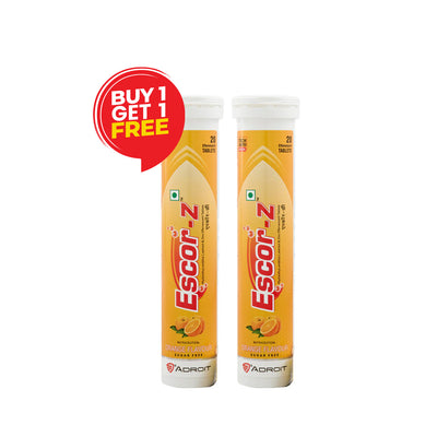 Glutone Escor-Z Effervescent Tablets (Orange Flavour) 20