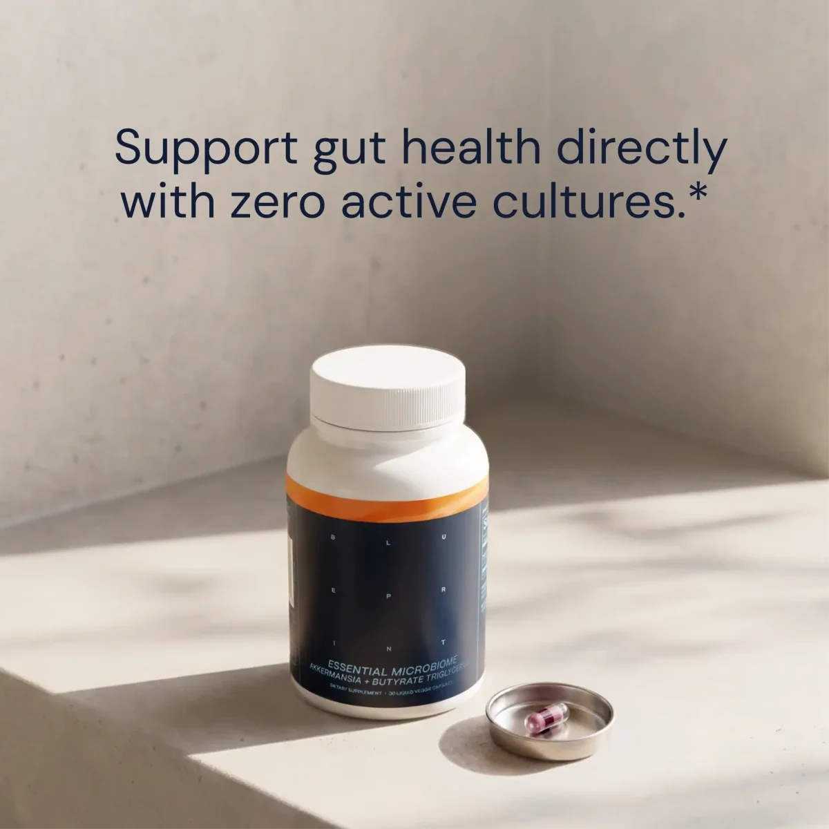 Blueprint Essential Microbiome - 2-in-1 Postbiotic Formula, 30 Capsules