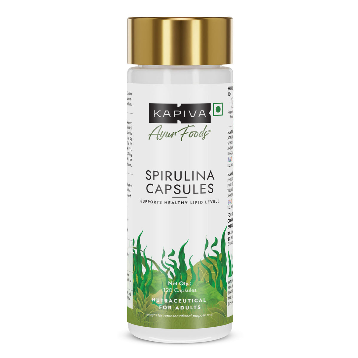 Kapiva Spirulina Capsule 120 capsules