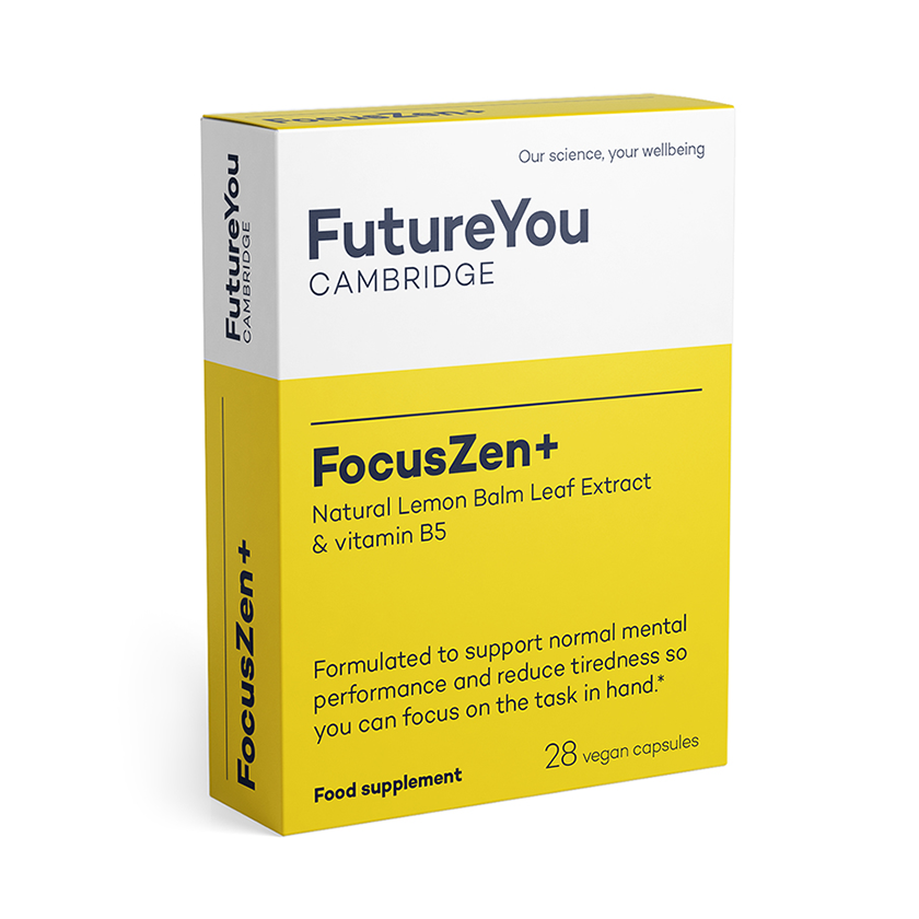 FutureYou Focus Zen - Lemon Balm Extract Capsules, Vegan - 28 Day Supply