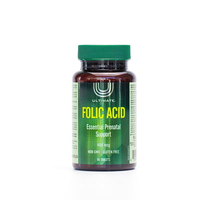 Ultimate Folic Acid 400 mcg Tablets - Essential Vitamins & Minerals