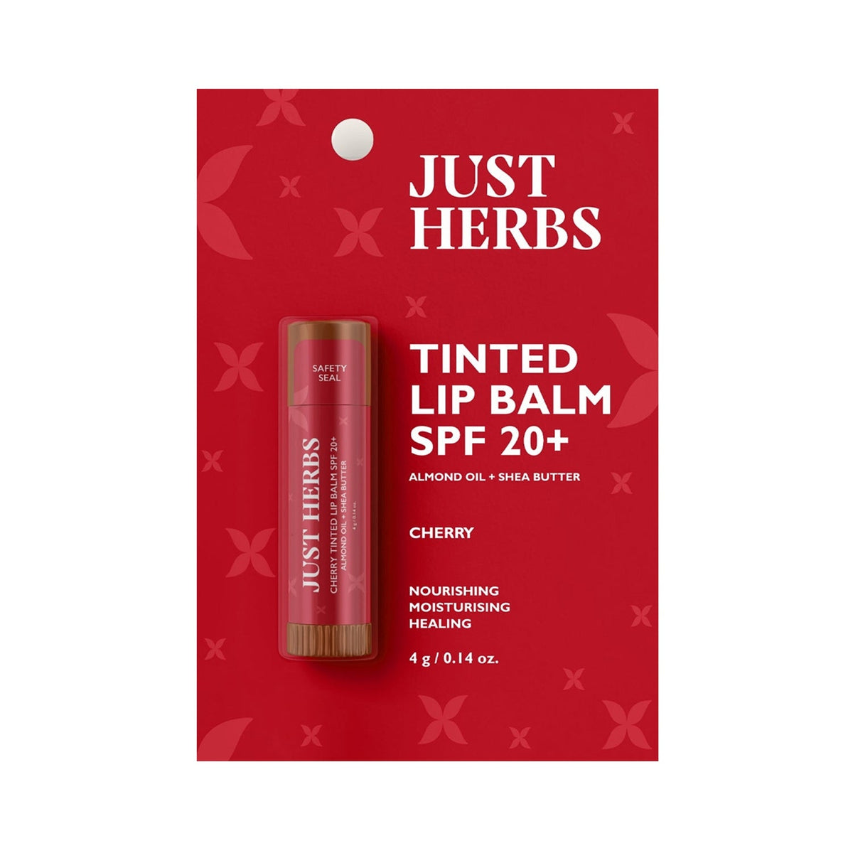 Just Herbs Tinted Lip Balm Cherry SPF 20+ - 4g