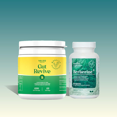 Valeo Berberine+ 90 Capsules & Valeo Gut Revive Powder 280g
