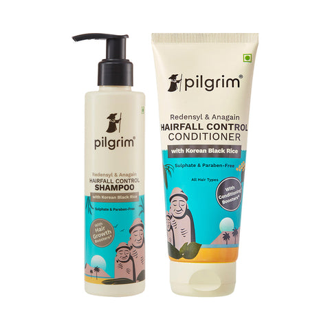 Pilgrim Redensyl & Anagain Hairfall Control Shampoo & Conditioner Combo