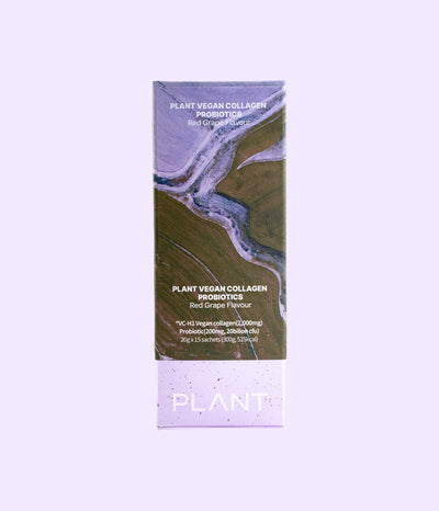 PLANT Probiotics Collagen Red Grape Flavor- 15 Jelly Sachets