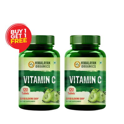 Himalayan Organics Vitamin C as Amla Extract 1000mg Zinc 120 Tablets Buy One Get One