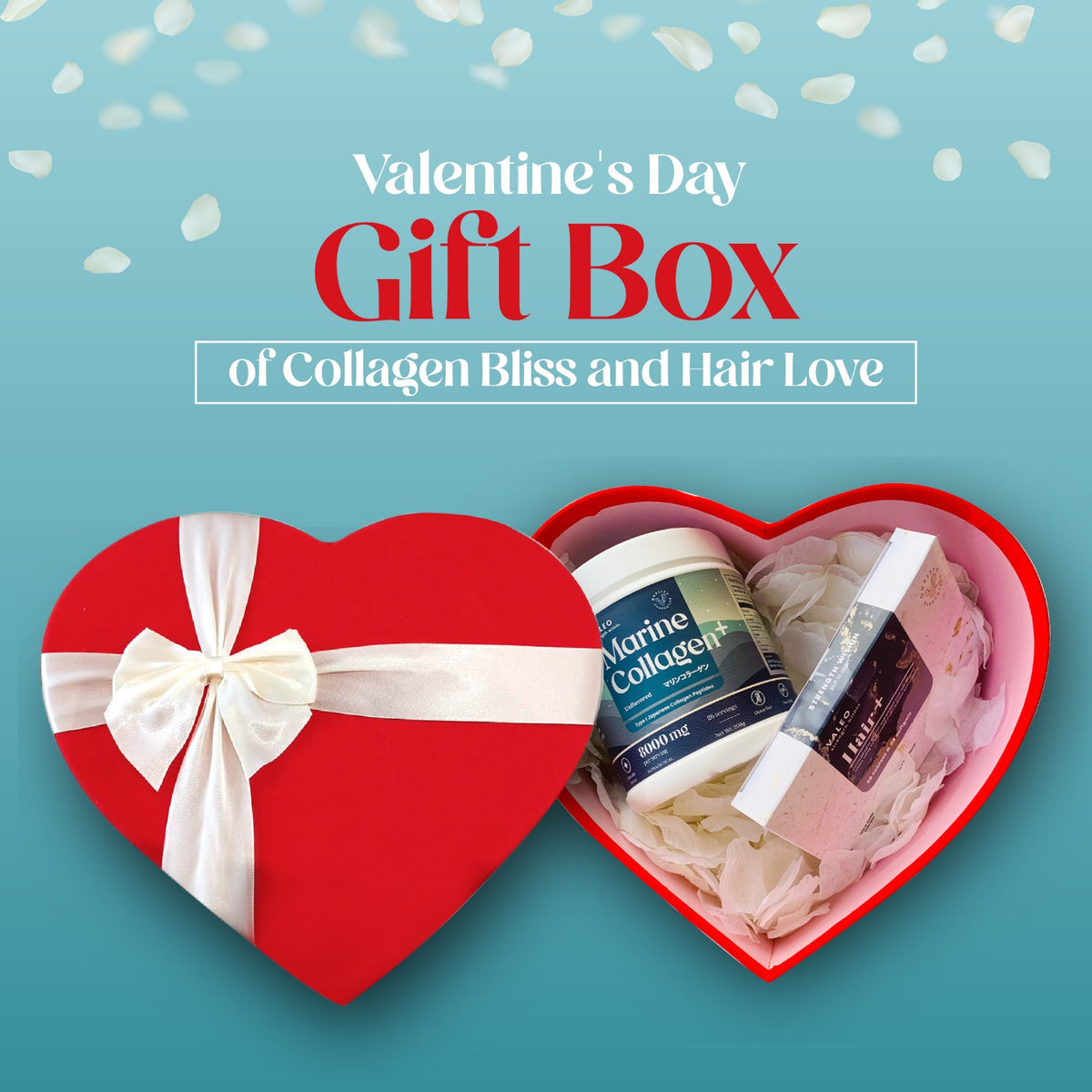 Valentine's Day Beauty Gift Set For Women (FREE RED HEART BOX)