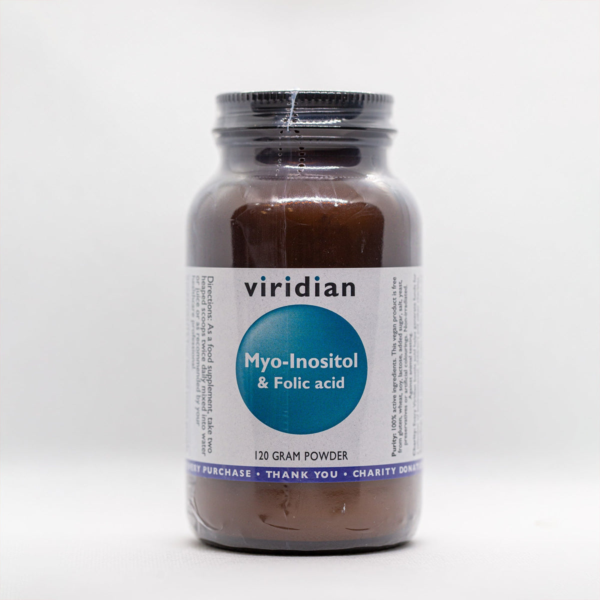 Viridian MyoInositol & Folic Acid Powder - Vitamins & Minerals, 120g