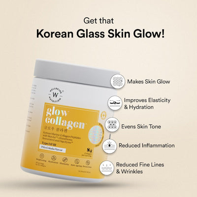 Wellbeing Nutrition Glow Collagen with Glutathione Powder - Pina Colada, 250g - Image 2
