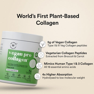 Wellbeing Nutrition Vegan Pro Collagen Supplement - Lemon & Lime, 250g, 25 Servings - Image 3