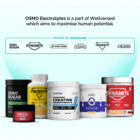 Wellversed OSMO Electrolyte Hydration Blend Valencia Orange Flavour (270g, 45 servings)