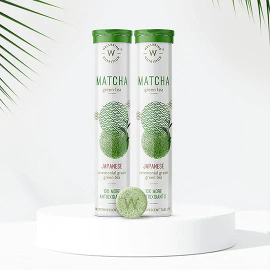 Wellbeing Nutrition Matcha Green Tea Pack - Functional Drink, Pack of 2